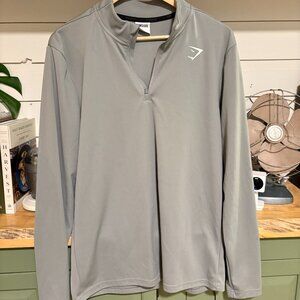 Gymshark Long Sleeve Quarter-Zip Pullover | Size Large